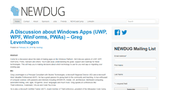 Desktop Screenshot of newdug.org