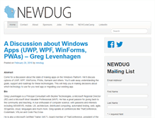 Tablet Screenshot of newdug.org